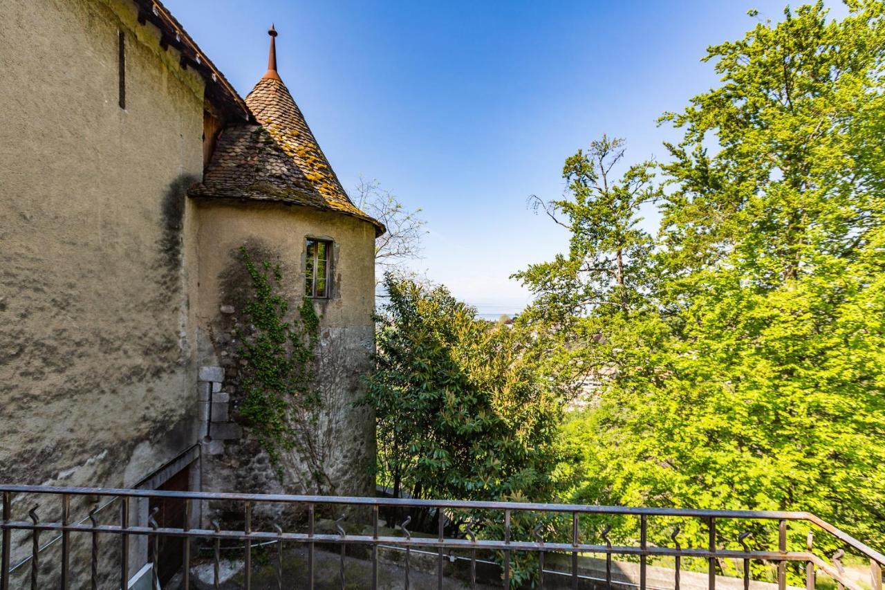 A Castle Spirit Apartment In Chateau Du Chatelard Clarens Exterior foto